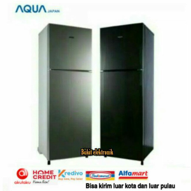 KULKAS 2DOOR SANYO AQUA japan AQRD270 AQR-D270DS-SL