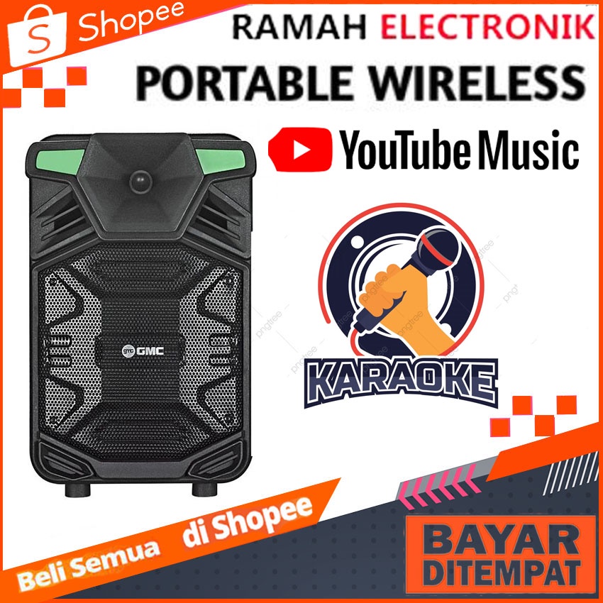 Speker Bluetooth GMC 897 M Bisa Karaoke Speaker Portable GMC 897M