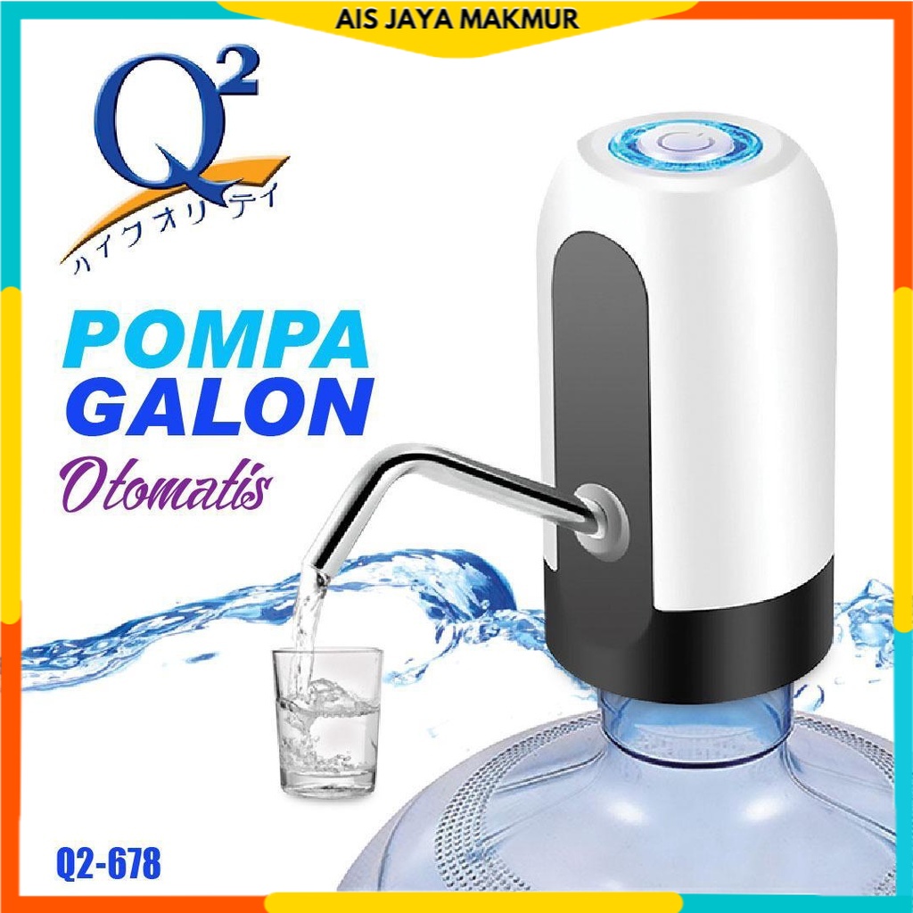 Q2 Pompa Galon Electrik Pompa Air Portable Charger USB