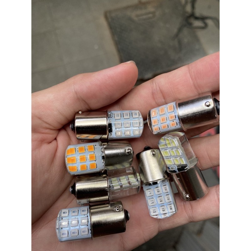 ORIZABA -  Isi 2 lampu bemper bumper mundur 18led bayonet truk bis bus 24Volt kedip flash terang 24v