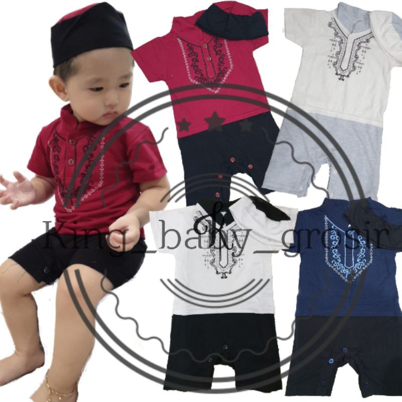 NEW ROMPER KOKO PUTIH HITAM &amp; PUTIH ABU TERMURAH