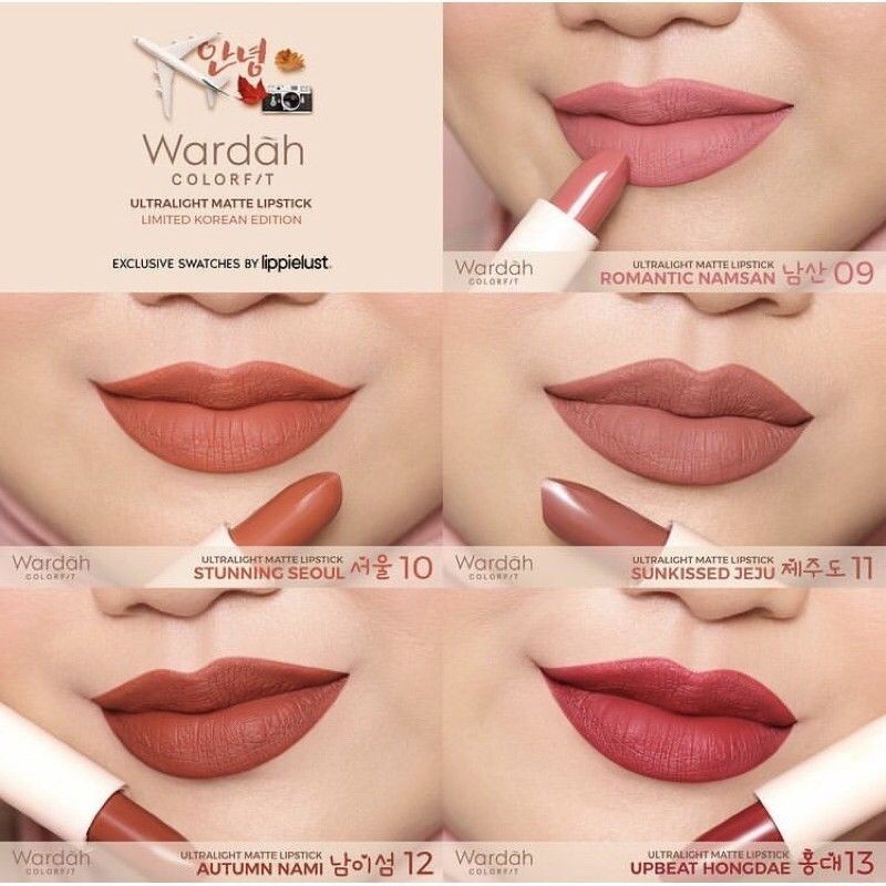 Wardah Colorfit Ultralight Matte Lipstick Korea Edition