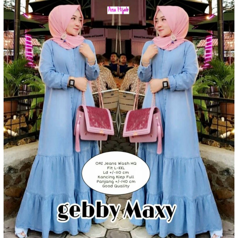 Gamis Jeans Gabby Maxy By Ana