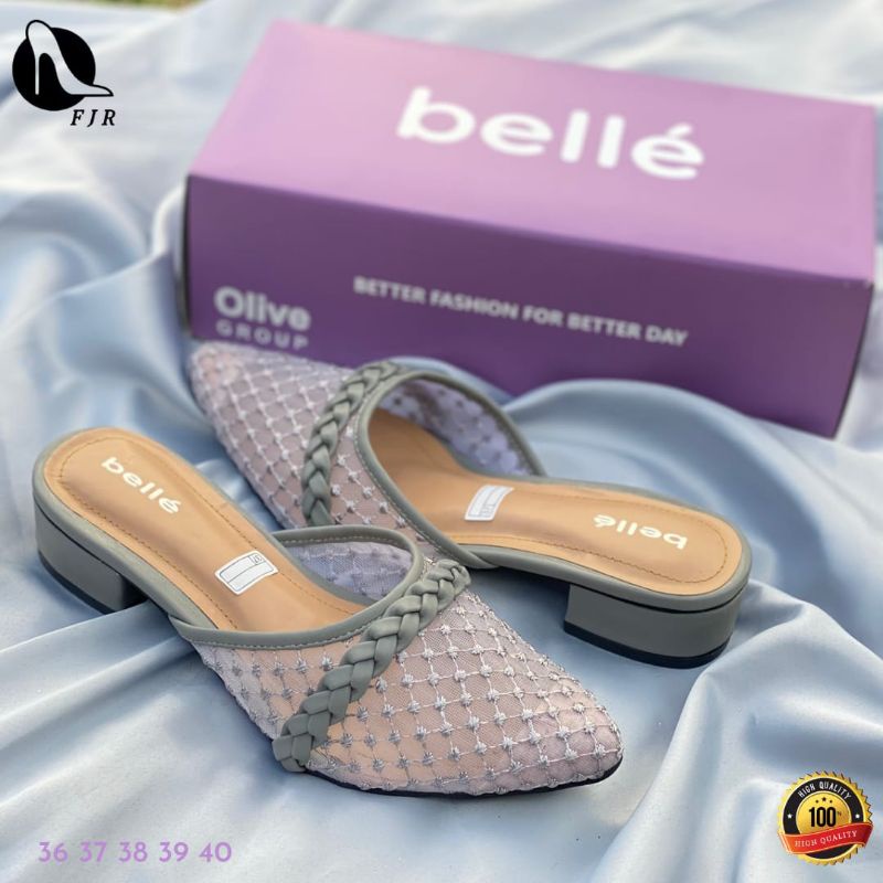 SANDAL SLOP BELLE FJR, REALPICTURE, GOOD QUALITY, FREE BOX