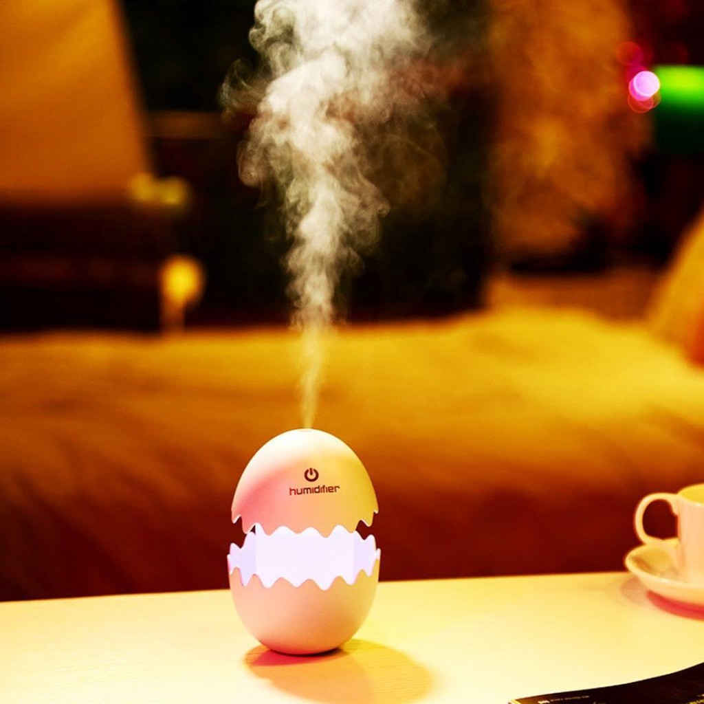 Cracked Egg Model Aroma Ultrasonic Humidifier with LED Light 100ml