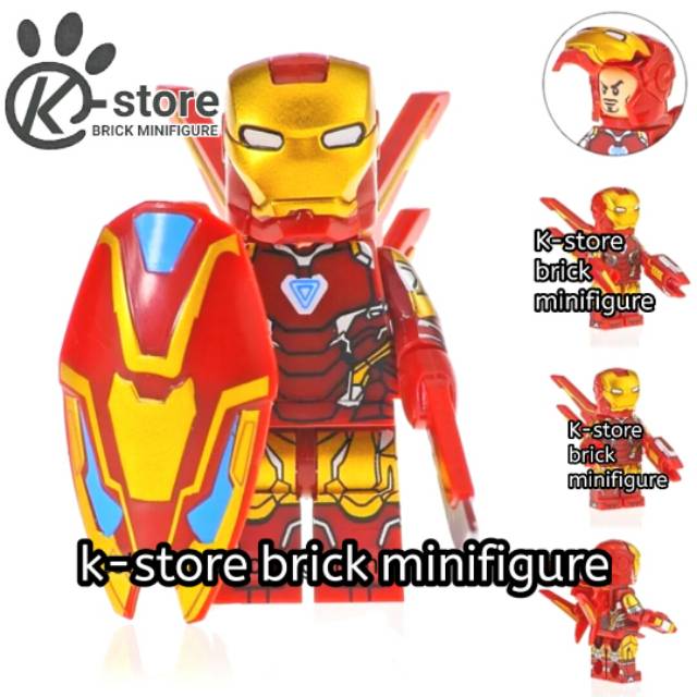 Lego avengers endgame iron man ironman mark 85 mk 85 mark LXXXV nanotech minifigure