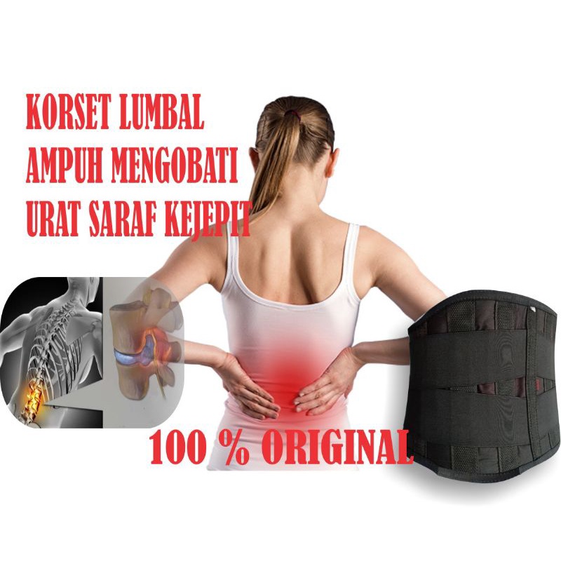 PROMO MURAH Lumbar Korset Alat Terapi Punggung Fisioterapi Terapi Saraf Kejepit-L