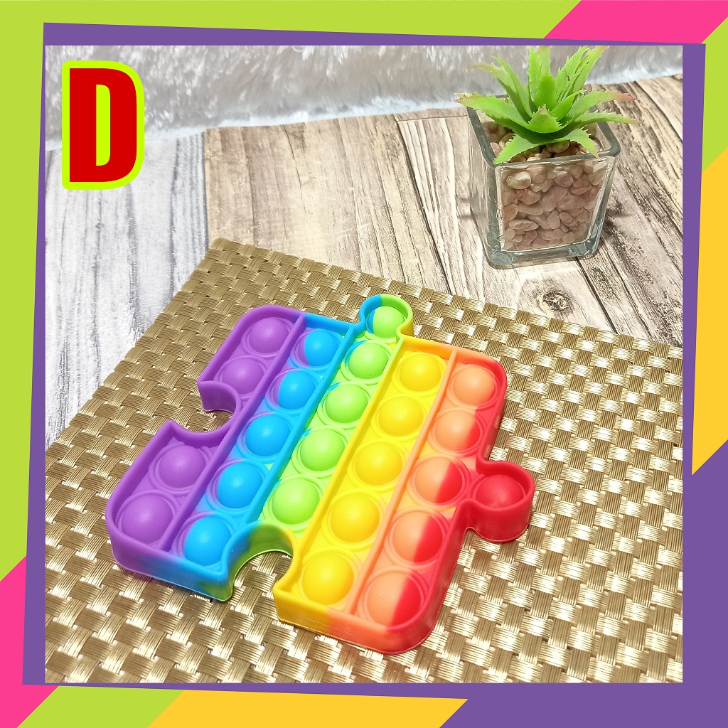 1545 / Pop it fidget push sensory / Pot bubble sensory toy penghilang stress / Toys bubble stress relieve pop-D. 12 CM