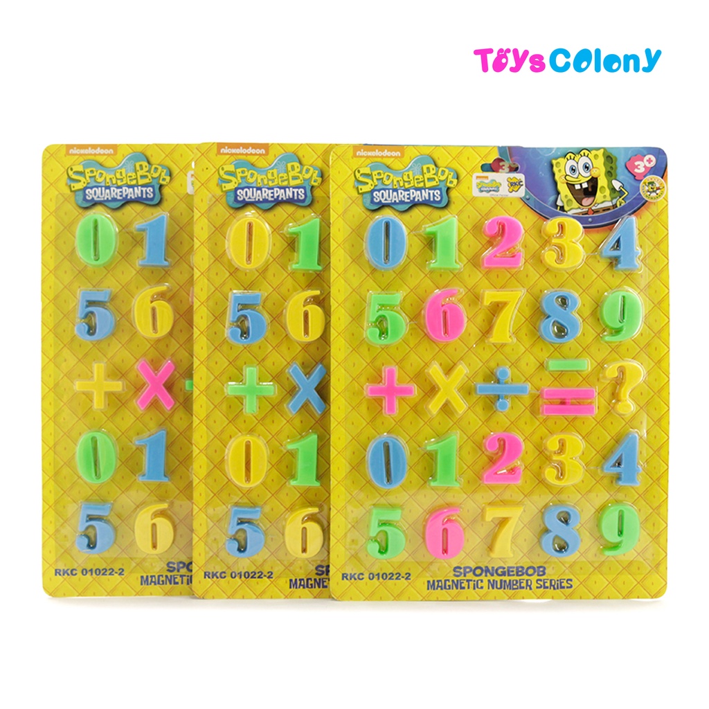 Mainan Edukasi Magnet Angka Number Magnet Spongebob RKC01022-2