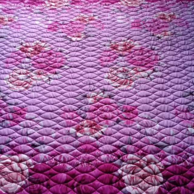 Karpet quilting motif bunga
