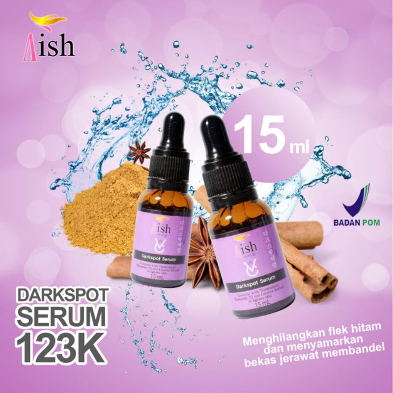 SERUM AISH KOREA Darkspot Original Mengatasi Flek Hitam Secara menyamarkan Bintik Hitam Aman BPOM of