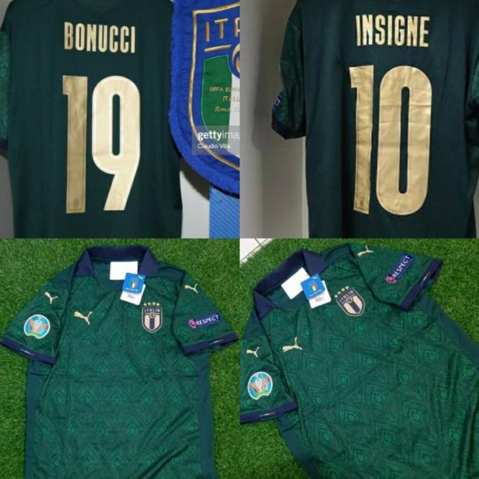 JERSEY BAJU BOLA ITALY 3RD EURO 2021 FULL PATCH NAMESET GRADE ORI