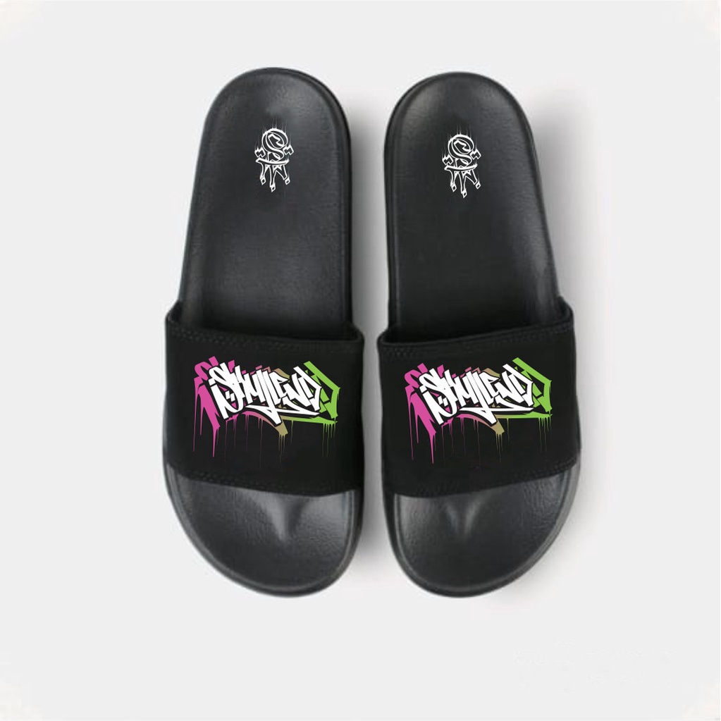 SKULLEND Sandal Slop Slide Slipe On Karet  Pria dan Wanita - Sendal Selop  Flip Flop