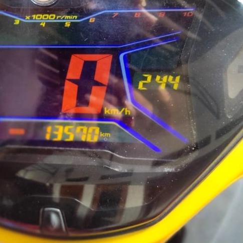 ☈ Stiker LCD SPEEDOMETER YAMAHA AEROX & LEXI + POLARIZER LCD SUNBURN - Biru ➽