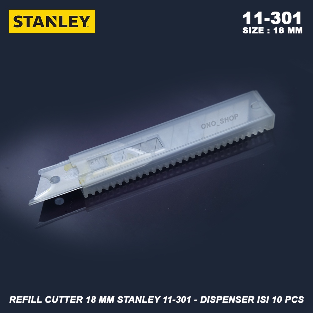 

Refill Cutter 18 mm Stanley 11-301 - Dispenser isi 10 Pcs