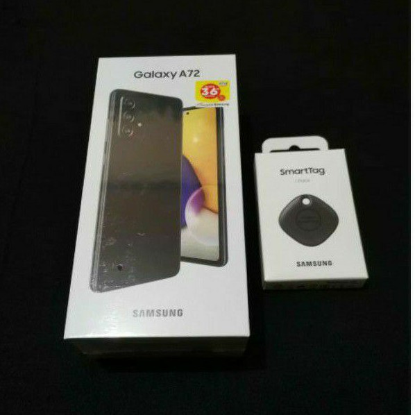 Samsung Galaxy A72 Black 8/128 Baru BNIB Original Garansi Resmi SEIN Bonus Smart Tag