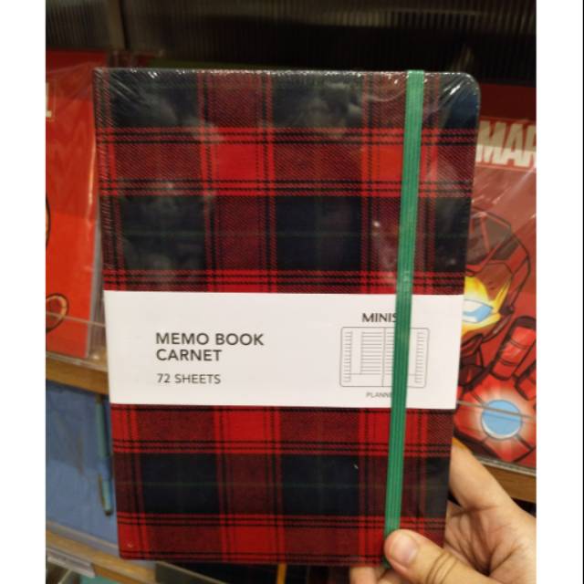 

Plaid Memo Book Miniso