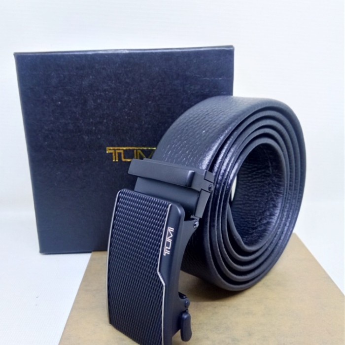 TUMI IKAT PINGGANG/GESPER/SABUK PRIA KULIT ASLI MODEL REL - TUM F.