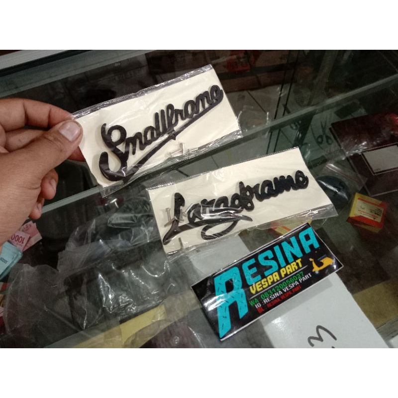 emblem emblim Vespa pts special darling smallframe dan largeframe almunium