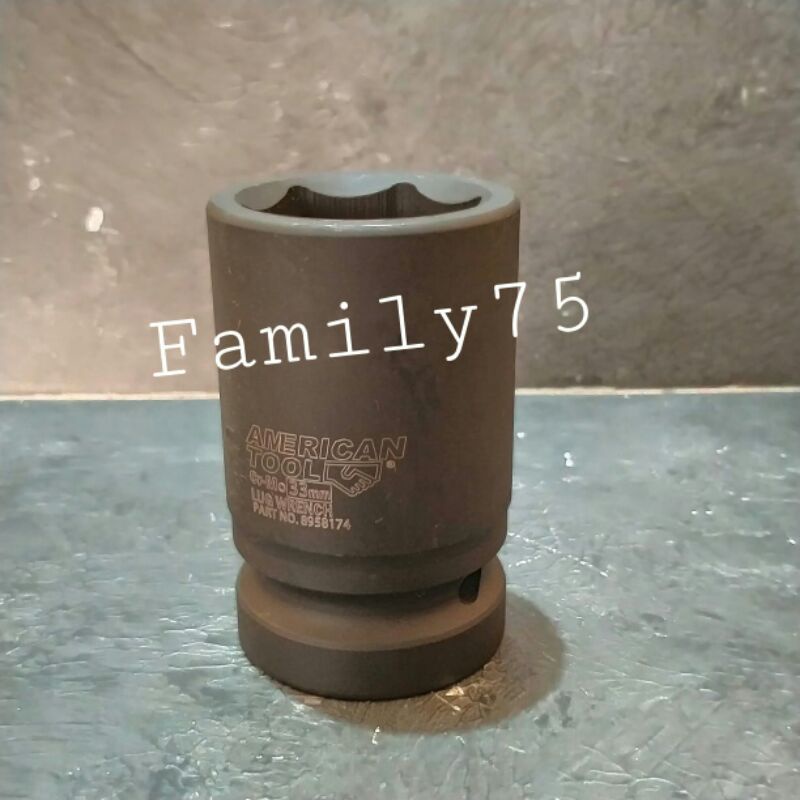 Mata sok impact 33 mm Kunci sock roda truk 1 inch 33mm Kunci shock 33