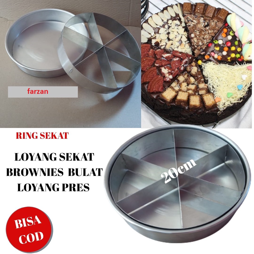 loyang bulat sekat loyang bolu loyang brownies sekat murah loyang dan sekat