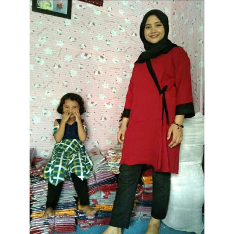Tunik jumbo Polos &amp; Kotak