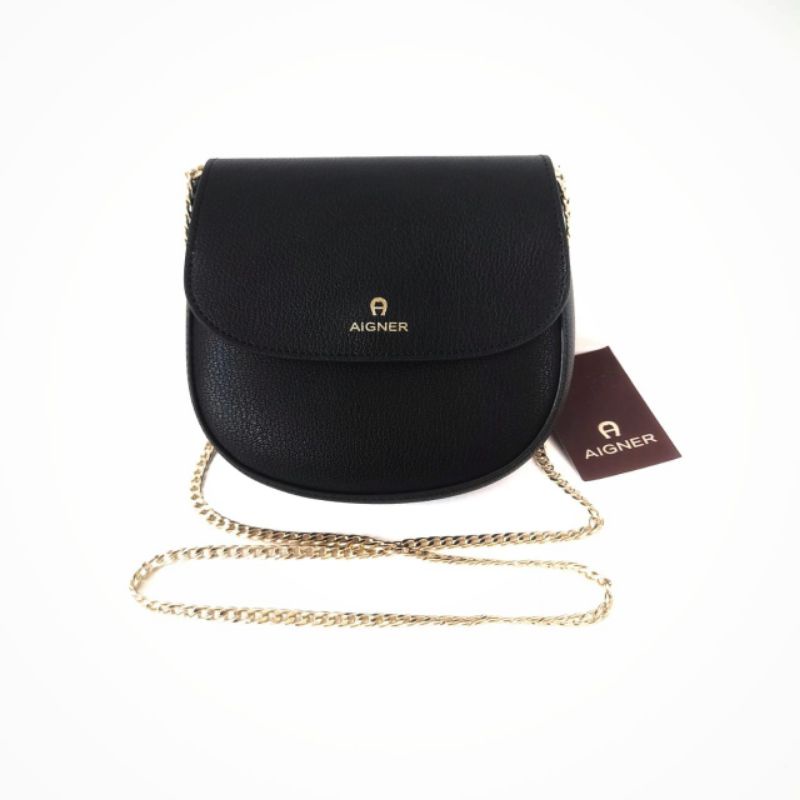 Aigner Ava Sling Black Rante Gold