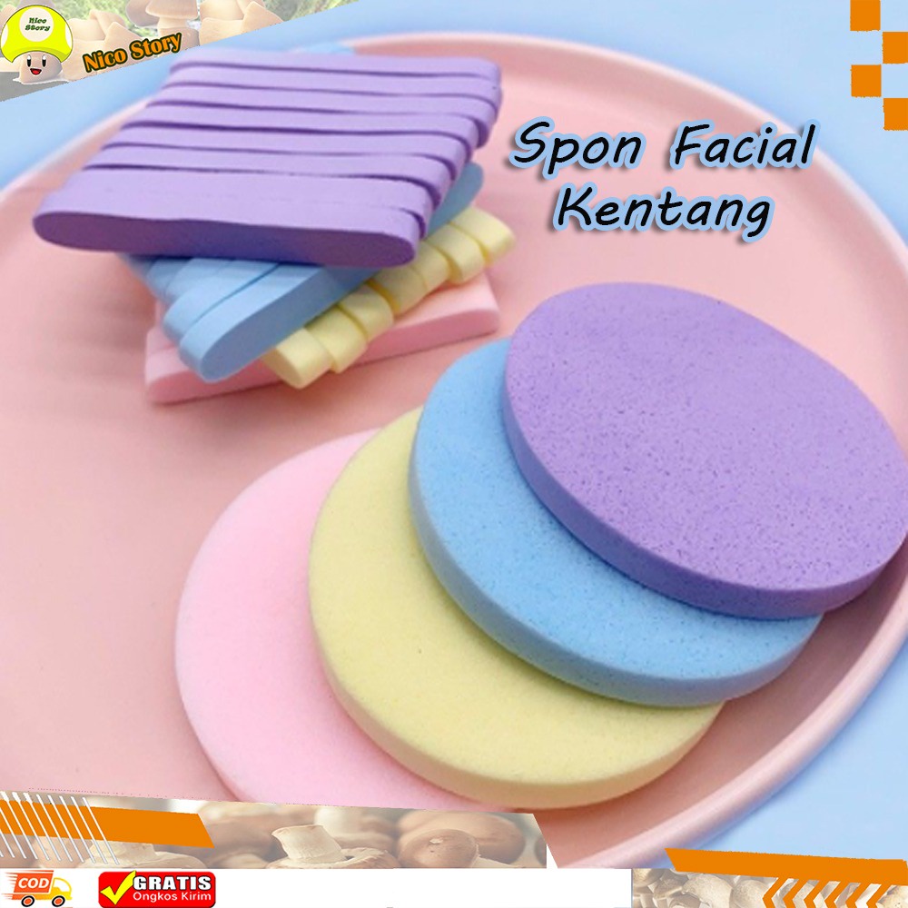 (NCS) SPONS KENTANG FACIAL / SPONGE FACIAL STICK KENTANG / SPONS FACIAL PEMBERSIH MUKA