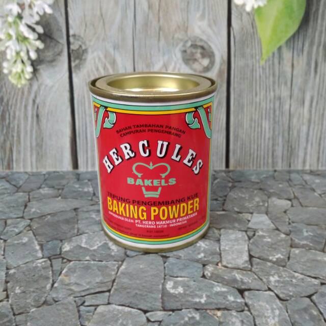 

Baking Powder Hercules BAKELS Double Acting 110gr Kaleng