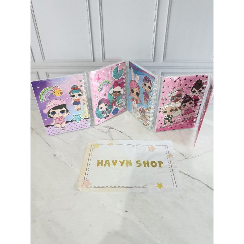 (4pc) notebooks/memo ring/diary kecil lembaran-LOL