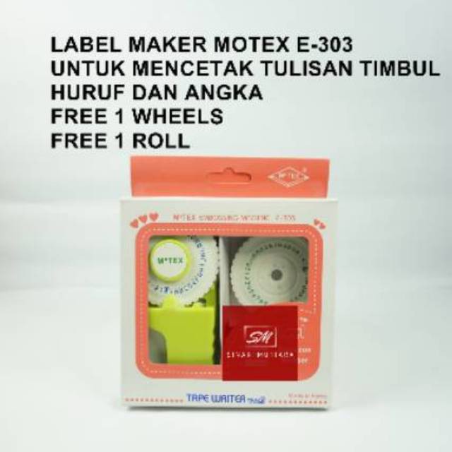

LABEL MAKER EMBOSS MOTEX E303