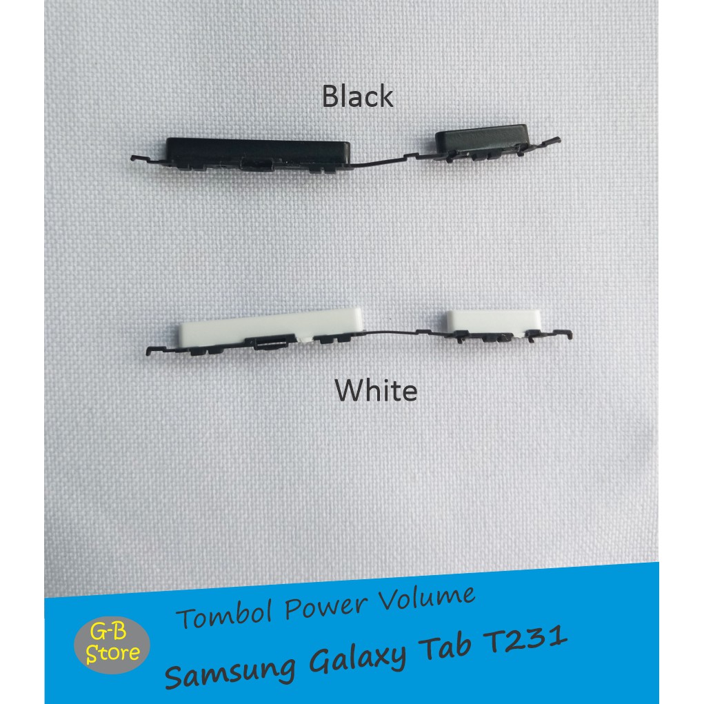 Tombol power on off berikut volume Samsung Tab T231 T235