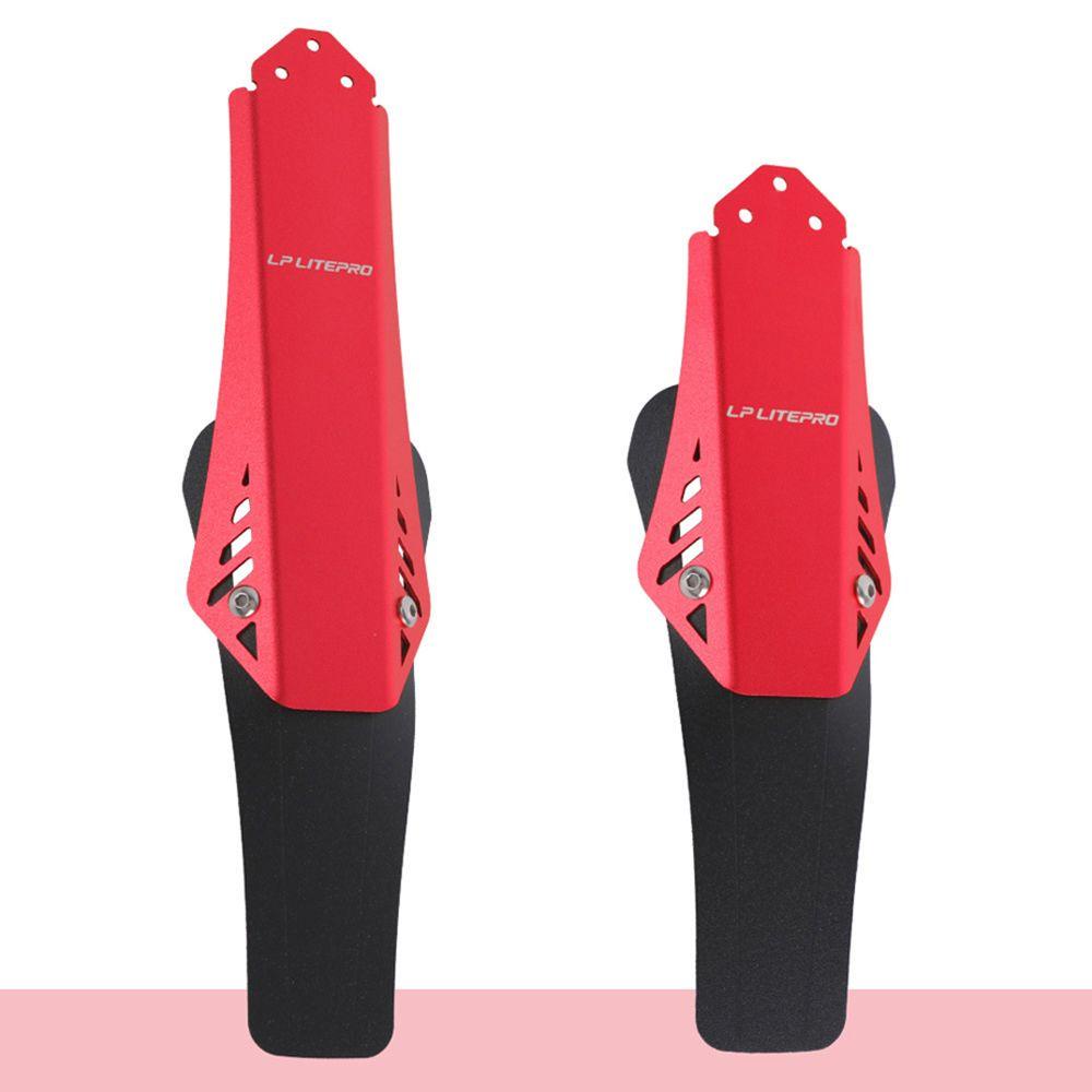 Lanfy Sepeda Mudguard Plastik 1pasang Bagian Sepeda Depan Belakang Mud Guard Spakbor Sepeda Adjustable