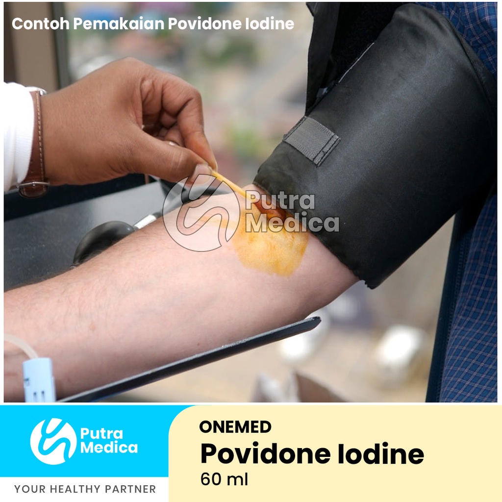 Onemed Povidone Iodine 10% 60ml / Obat Merah / Larutan Antiseptik PVP