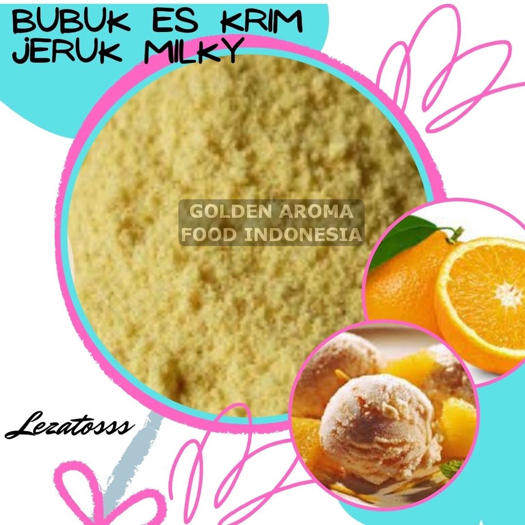 

Bubuk Es Krim Jeruk milky 1 Kg l Serbuk Ice Cream milky Orange 1Kg Kiloan Bahan Eskrim Instan Premix Soft Hard Gelato Murah Enak Halal Terlaris Terbaik GAFI Jual Instant Suntik Tempat Terdekat Harga Bukan Mr Cool Haan Pondan Frizco Camelo Aice Diamond