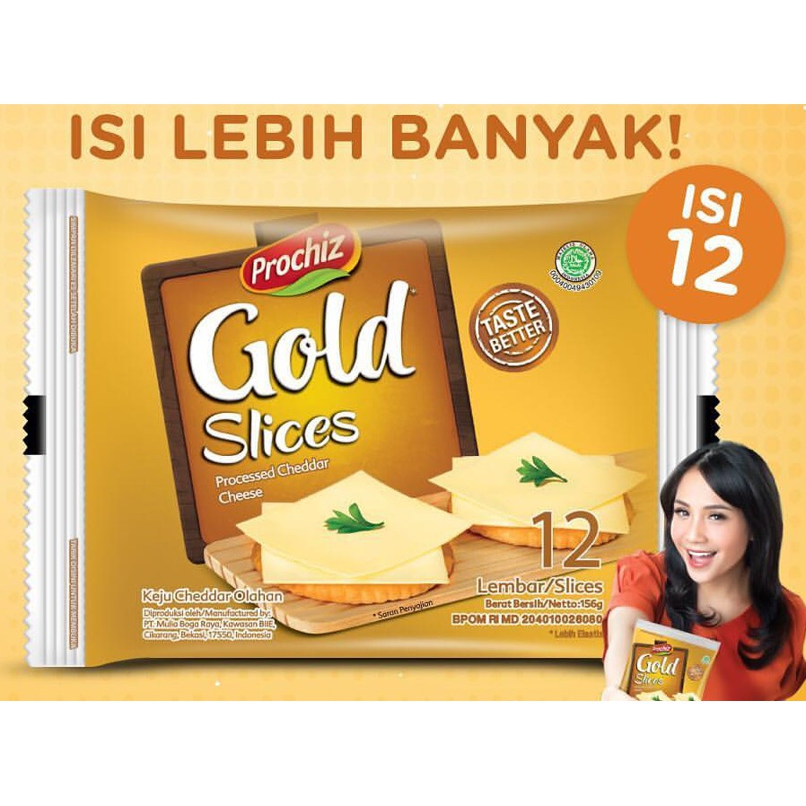 Keju Prochiz Gold Slice isi 12 pcs