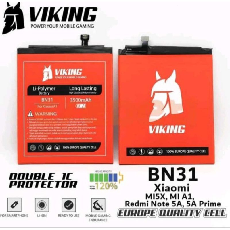 Batre Viking BN31 Xiomi Not 5 / MiA1