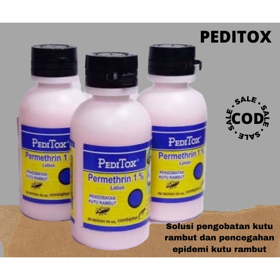 Peditok - Obat Pembasmi Kutu Rambut - Peditox Obat Kutu dan Telurnya - Penghilang Kutu 50ml