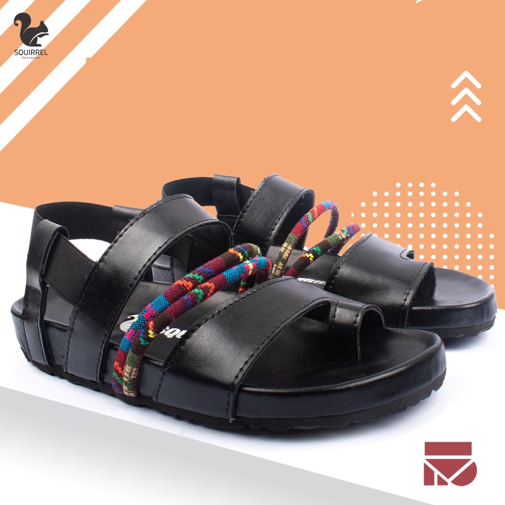 Alexa Series | Sendal Ori Tali Kulit Simpel Kayu Wanita Women Sandal Footwear | FORIND x Squirrel