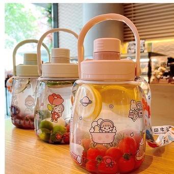 Botol Anak Big Belly Children's Cup Bottle + Stiker / Air Minum Besar 1100 Ml