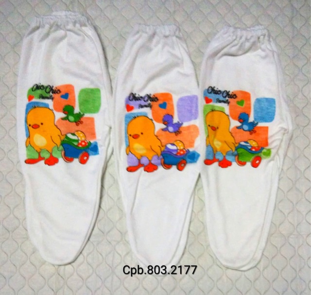 3 PCS Celana Tertutup Newborn/ Celana Bayi Katun tertutup / Celana bayi katun tebal