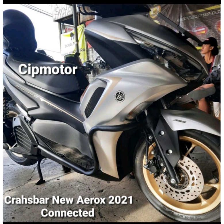 Crashbar Yamaha Aerox 155 dan NEW AEROX 2021 connected