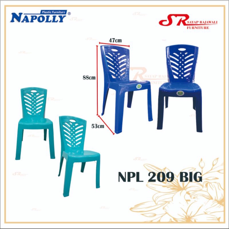 kursi susun kursi plastik Napolly 209