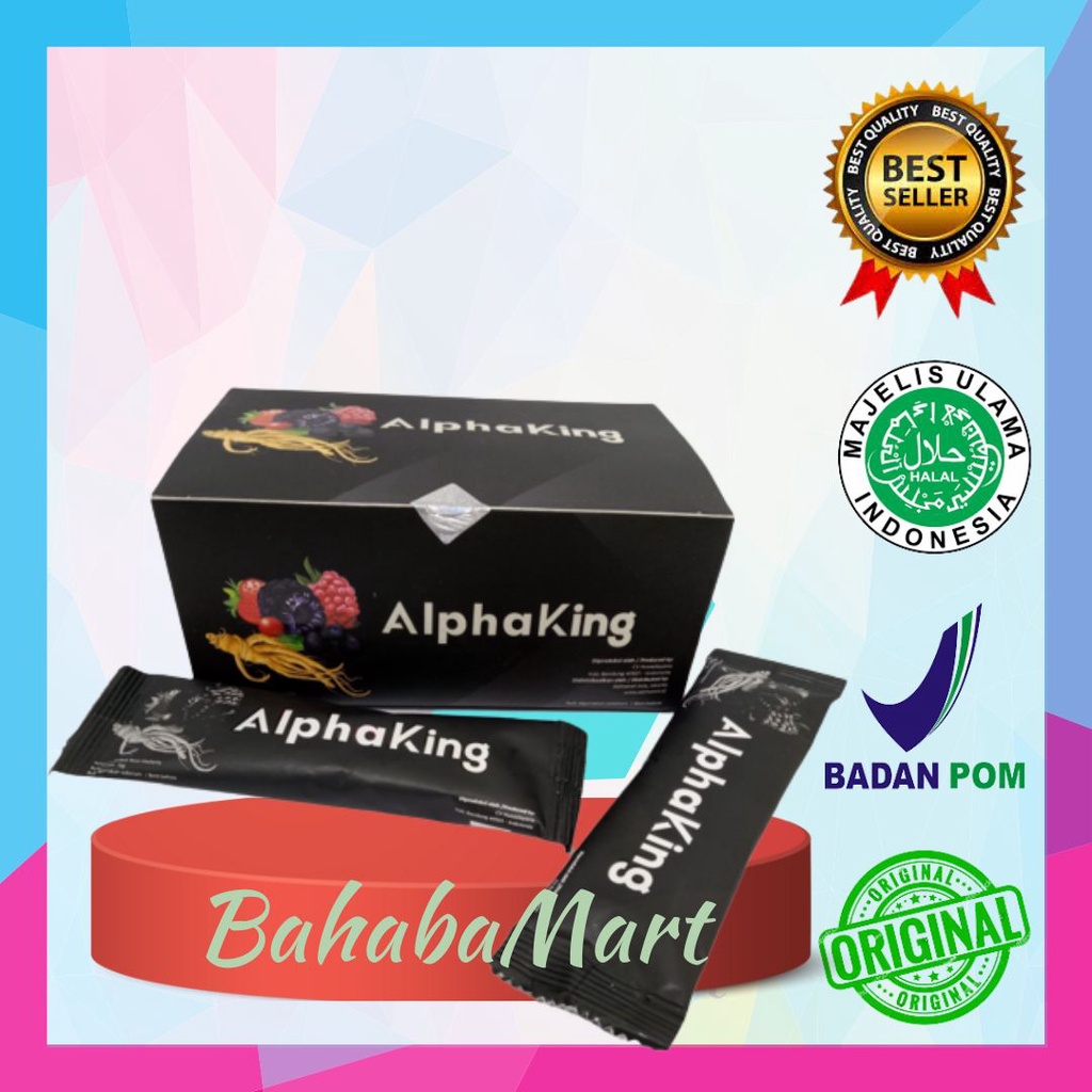 [COD]ALPHAKING/ALPAKING OBAT KUAT PRIA DEWASA  HERBAL TAHAN LAMA  ISI 3 SACHET BPOM ORIGINAL