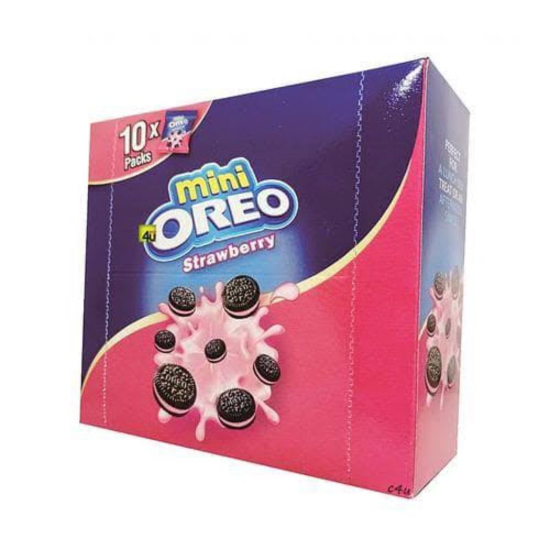 

Oreo Mini Strawberry (10 pcs x 20,4gr) Cemilan Enak dan Murah