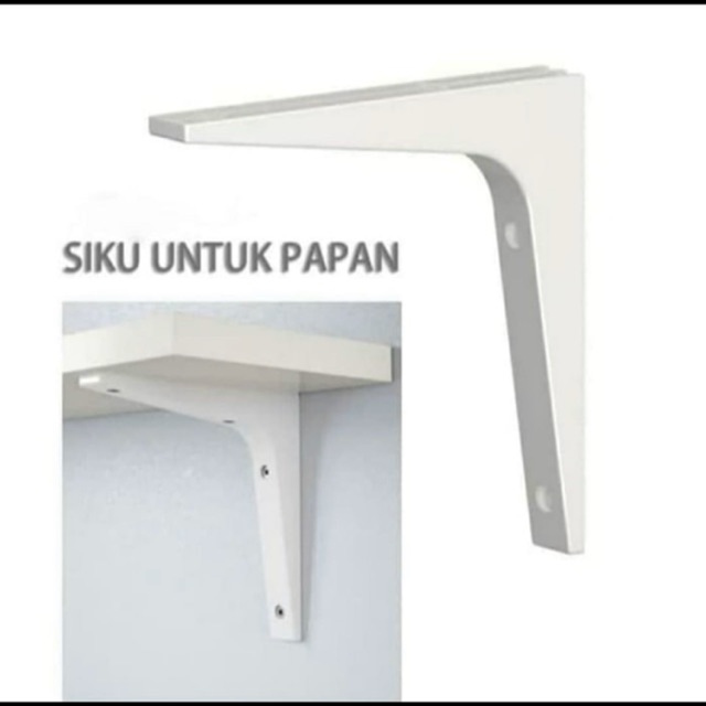 BRAKET BRACKET SIKU DINDING untuk papan rak kayu serbaguna