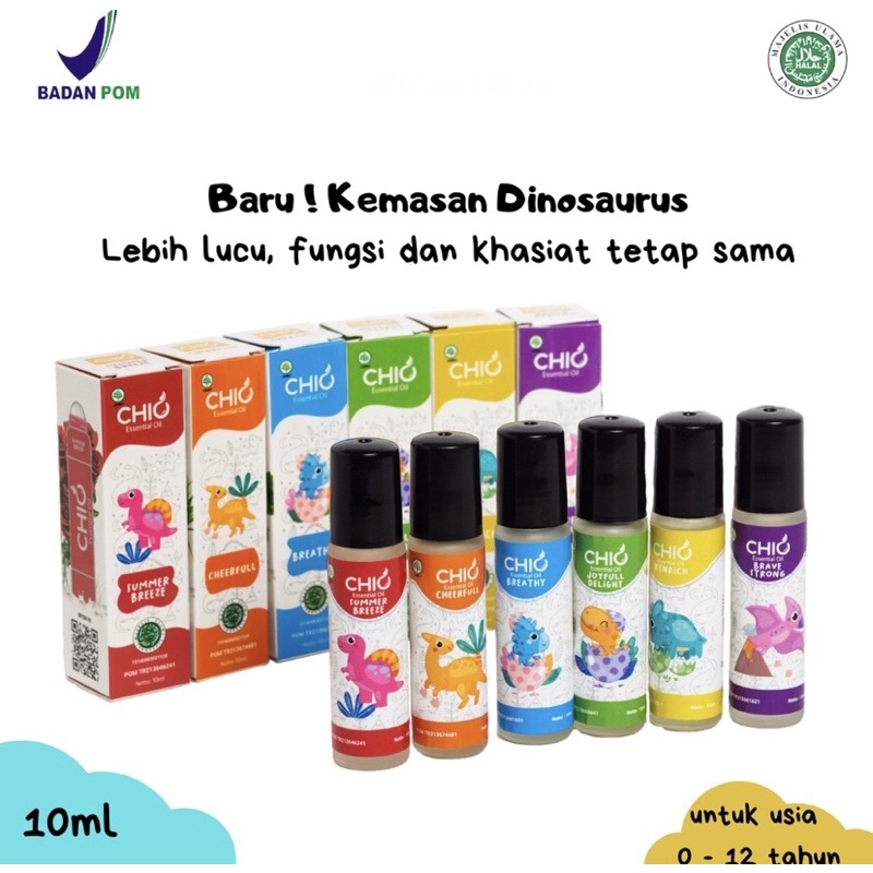 Chio Baby Essential Oil Roll On Natural Formula / Baby Oil Telon Bye Colic Fever Cough Flu Immune Bo