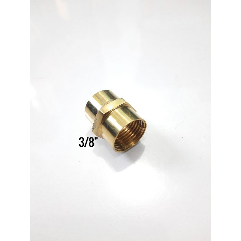 Sok sambungan 3/8&quot; (inch) KUNINGAN DRAT DALAM