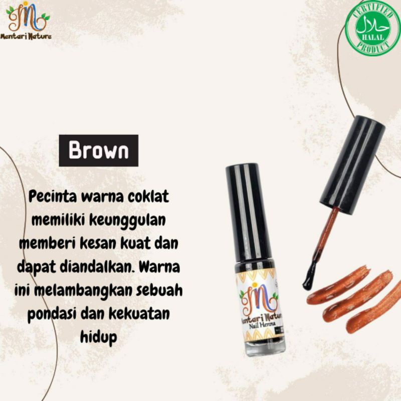Kutek Kitek Hena Heina Kuku Asli Muslim Islam Murah Cantik Tahan Air Aman Merah Kuning Hitam Hijau M