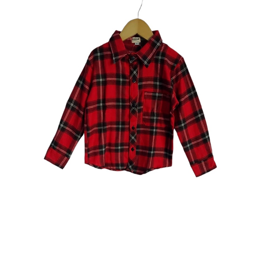 Kemeja Anak Flanel Boy Neeca Kiddos Kemeja Anak Cowok Murah Size 2,4,6,8,10 Tahun